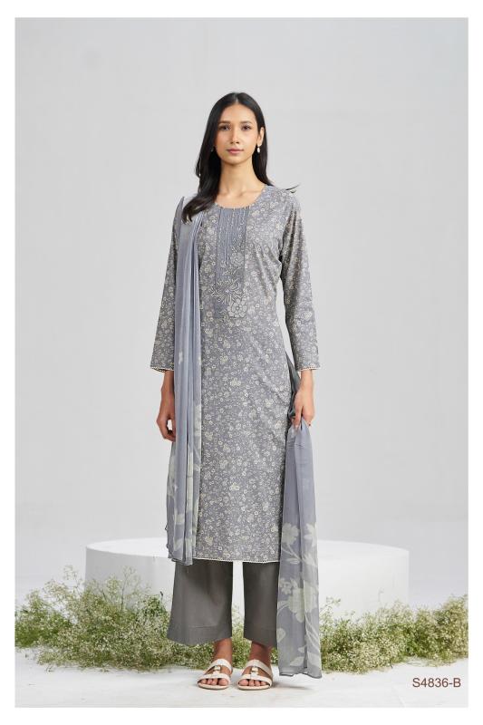 Ganga faliha 4836 wholesale dress material market in navi mumbai